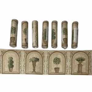 Vintage Wall Border Paper Lemon Topiary Waverly #5506291 Wallpaper Border Art